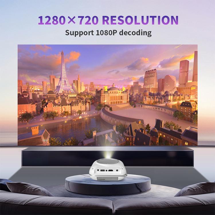 Cheerlux C1 Android Version 1280x720P 100ANSI Bluetooth 5.1 Smart Projector, US Plug, UK Plug, AU Plug, EU Plug