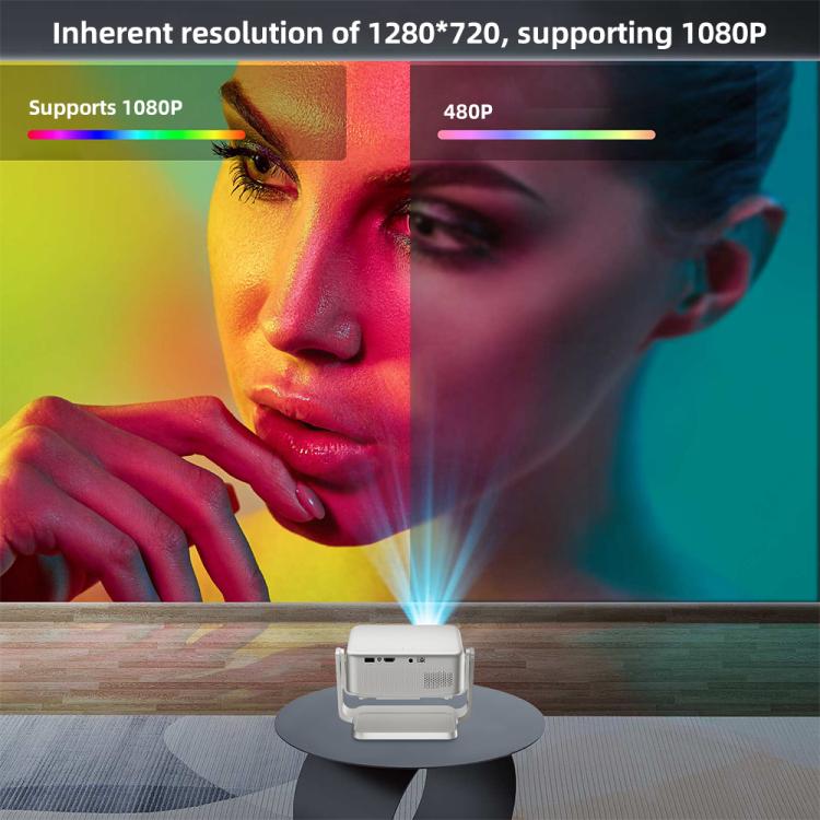 Cheerlux C6C Android Version 1280x720P 180ANSI Bluetooth 5.0 Smart Projector, with Gimbal, US Plug, UK Plug, AU Plug, EU Plug