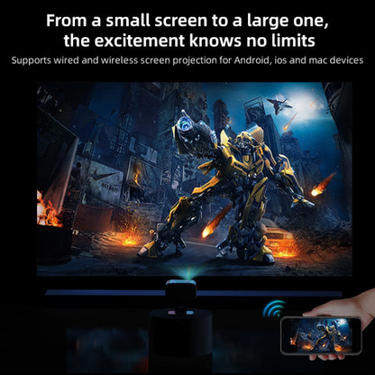 Cheerlux E1C Whale OS Version 1920x1080P 250ANSI Smart Projector, US Plug, UK Plug, AU Plug, EU Plug