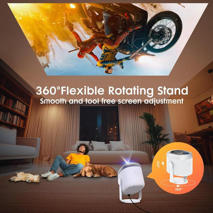 Cheerlux H1 Whale OS Version 1280x720P 180ANSI Smart Projector, with Gimbal, US Plug, UK Plug, AU Plug, EU Plug