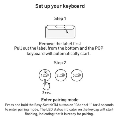 Logitech POP ICON COMBO Wireless Bluetooth Keyboard and Mouse Set