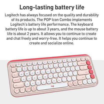 Logitech POP ICON KEYS Wireless Bluetooth Keyboard