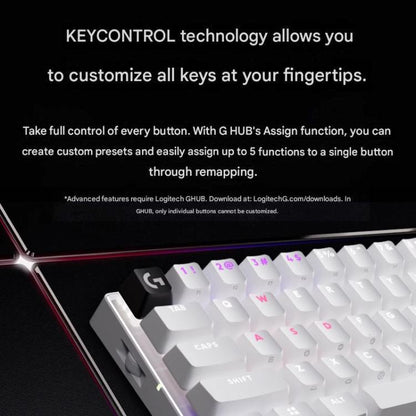 Logitech G PRO X 60 LIGHTSPEED Wireless Gaming Keyboard, GX-L Optical Switches
