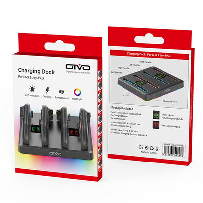 OIVO IV-SW224 Game Controller Magnetic Charging Stand, For Nintendo Switch 2