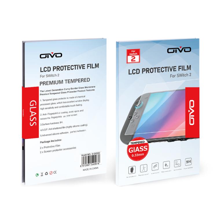 2pcs OIVO IV-SW280 HD Tempered Glass Film, IV-SW280