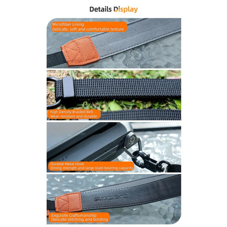 Sunnylife GS014 Multi-Purpose Lanyard with CNC Aluminum Buckle, For DJI RC 2 / 1 / Pro 2 / 1