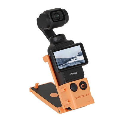 Sunnylife Magnetic Mount 1/4 Adapter Cold Shoe Tabletop Base Bracket Angles Adjustable Multi Expansion Mount, 761V2 For DJI OSMO Pocket 3