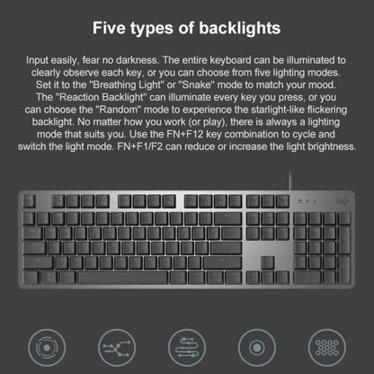 Logitech K845 Backlit Mechanical Wired Keyboard, Cable Length: 1.8m, TTC Brown Axis, TTC Red Axis, TTC Blue Axis