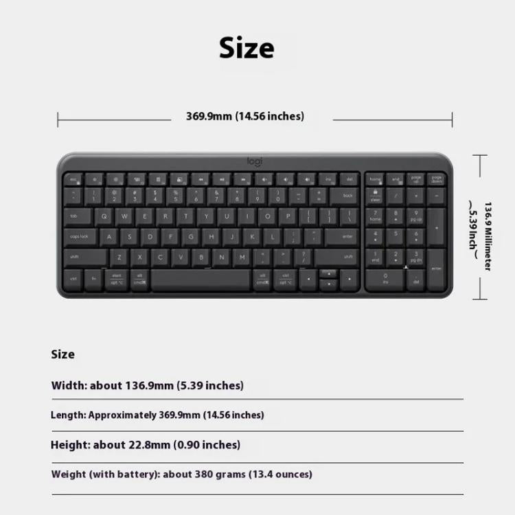 Logitech K251 Wireless Bluetooth Keyboard for Business Laptop Office use, K251