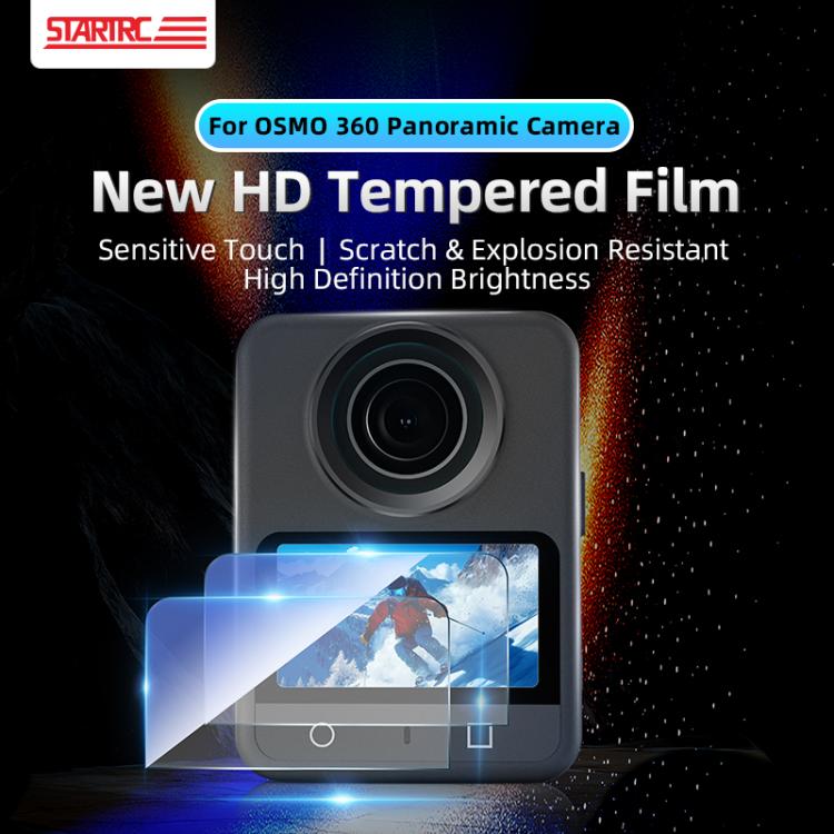 STARTRC 2pcs HD Screen Tempered Glass Films, For DJI Osmo 360 2pcs