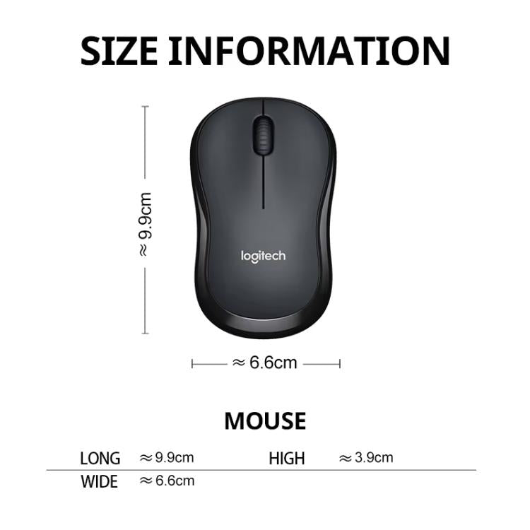 Logitech M240 1000dpi Silent Wireless Bluetooth Mouse, M240
