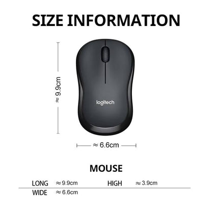 Logitech M240 1000dpi Silent Wireless Bluetooth Mouse, M240