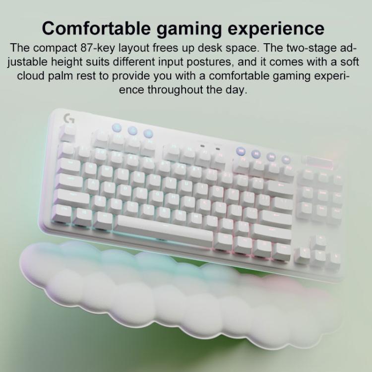 Logitech G715 Dual-Mode 87-Key RGB Wireless Bluetooth Mechanical Keyboard, Tea Shaft