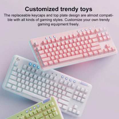Logitech G715 Dual-Mode 87-Key RGB Wireless Bluetooth Mechanical Keyboard, Tea Shaft