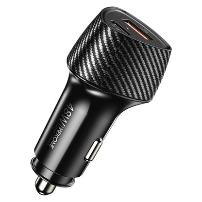 WK WP-C63 Carbon Fiber 48W Fast Car Charging Charger, WP-C63