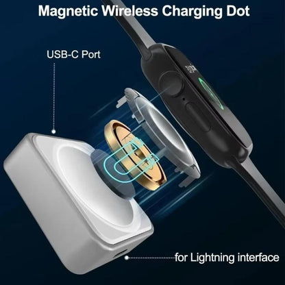 xDfind 8 Pin Portable Smart Watch Magnetic Wireless Charger for Apple Watch