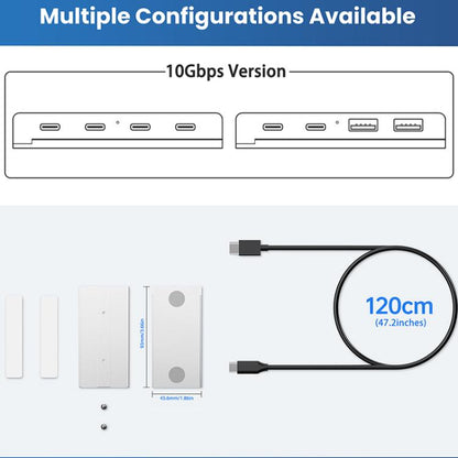HST-3A1C 4 in 1 USB 3.0 Detachable Magnetic Docking Station, HST-3A1C
