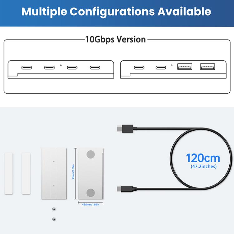 HST-4A-U3 4 in 1 USB 3.0 Detachable Magnetic Docking Station, HST-4A-U3