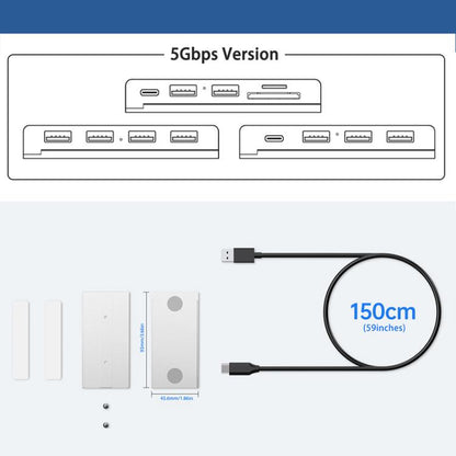 HST-4A-U3 4 in 1 USB 3.0 Detachable Magnetic Docking Station, HST-4A-U3
