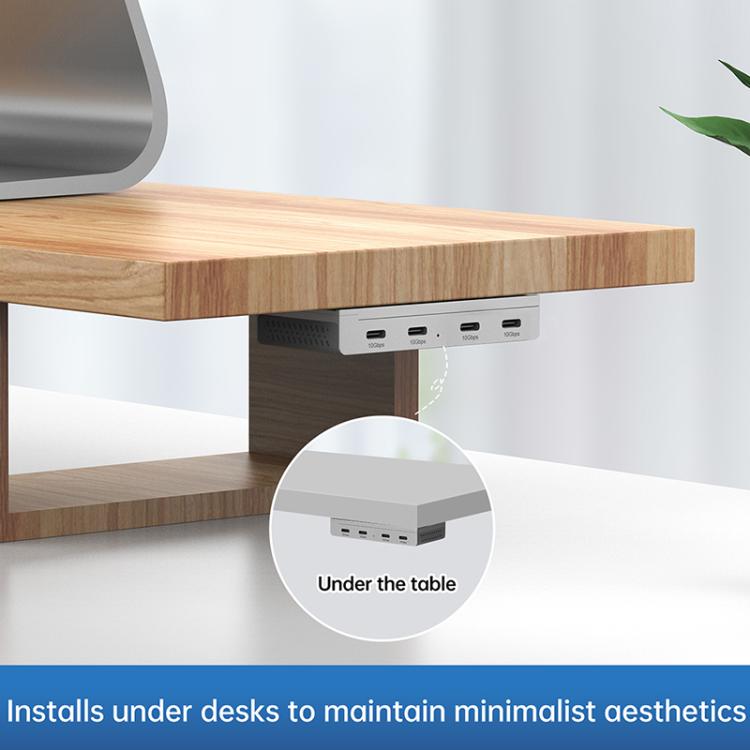HST-4C 4 in 1 USB 3.2 10Gbps Detachable Magnetic Docking Station, HST-4C