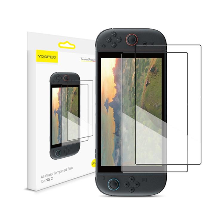 YOOPEO YP115 2pcs Anti-fingerprint HD Tempered Glass Film, YP115