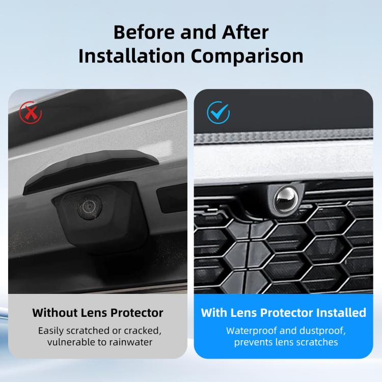 Lens Guard PC Protective Cover Kits for Tesla Cybertruck 2025 / Model Y Juniper 2025 / Model S 2025 / Model 3 2025, For Tesla Cybertruck 2025 / Model Y Juniper 2025 / Model S 2025 / Model 3 2025