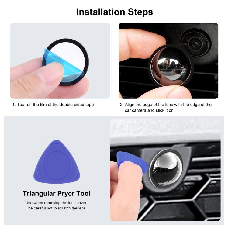Lens Guard PC Protective Cover Kits for Tesla Cybertruck 2025 / Model Y Juniper 2025 / Model S 2025 / Model 3 2025