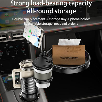 Yesido C274 4 in 1 Car Multi-function Tray Water Cup Phone Holder, C274