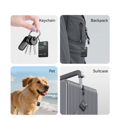 USAMS ZB353 iOS Mini Ultra-thin Card Type Anti-lost Device Location Tracker