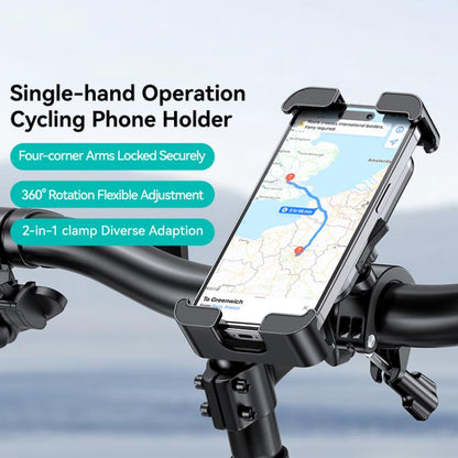 USAMS ZJ082 360-degree Universal Ball Motocycle Cycling Phone Holder, ZJ082