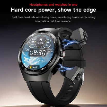 F39 1.43 inch AMOLED Screen 2 in 1 Bluetooth Earphone Smart Watch, Support Bluetooth Call / NFC