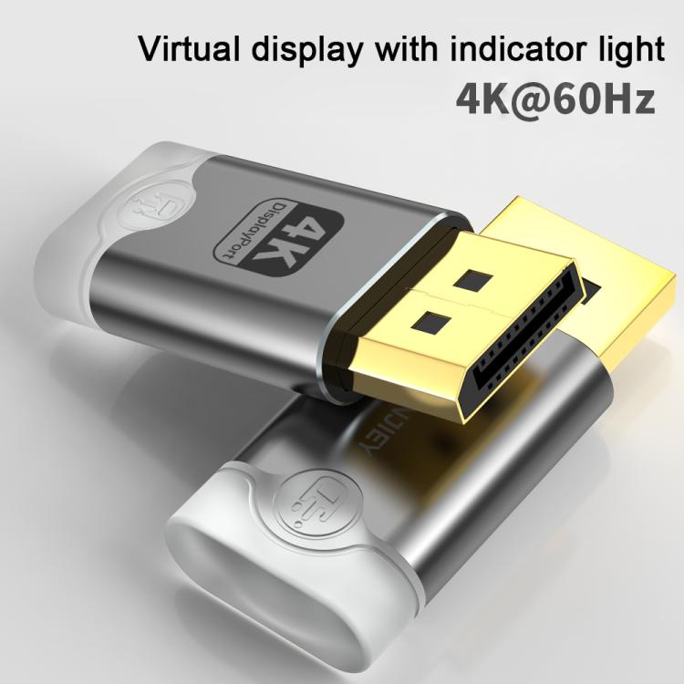 DOONJIEY DisplayPort Interface Graphics Card Spoofer Display Emulator Virtual Monitor with Indicator Light, DisplayPort Interface