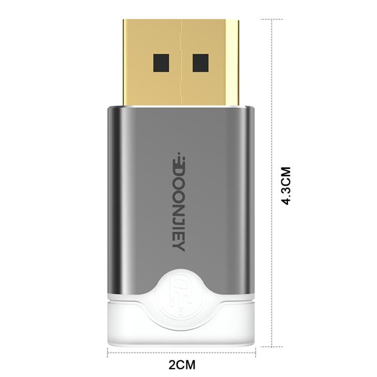 DOONJIEY DisplayPort Interface Graphics Card Spoofer Display Emulator Virtual Monitor with Indicator Light, DisplayPort Interface
