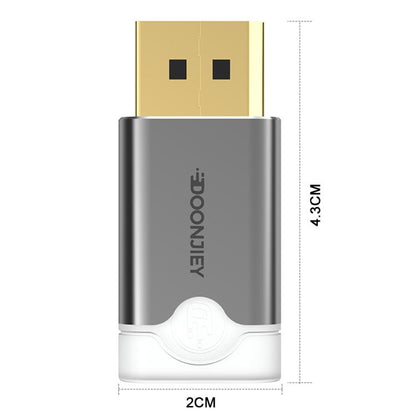DOONJIEY DisplayPort Interface Graphics Card Spoofer Display Emulator Virtual Monitor with Indicator Light, DisplayPort Interface