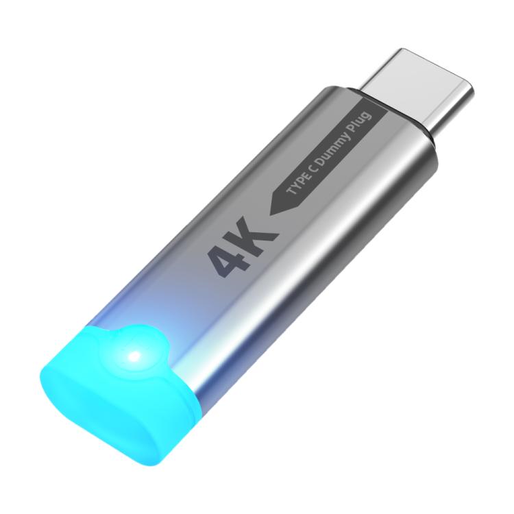 DOONJIEY USB-C / Type-C Interface Graphics Card Spoofer Virtual Monitor with Indicator Light, Type-C Interface