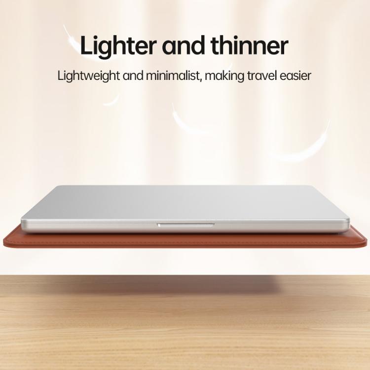 Handle Portable Laptop Briefcase PU Leather Laptop Sleeve with Foldable Stand, For 13 / 14 inch, For 15 / 16.1 inch
