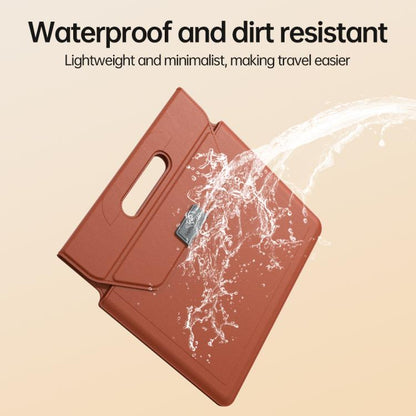 Handle Portable Laptop Briefcase PU Leather Laptop Sleeve with Foldable Stand, For 13 / 14 inch, For 15 / 16.1 inch