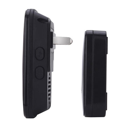CACAZI A10 300m Long Range No Battery Waterproof LED Light Smart Wireless Doorbell, US Plug, UK Plug