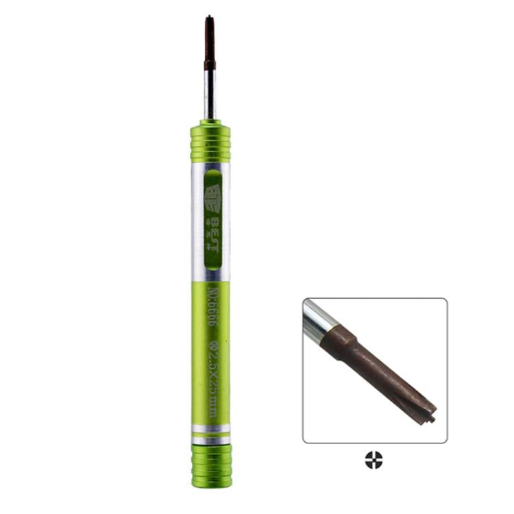 BEST BST-6666 Aluminum Alloy Screwdriver, Phillips 1.5, Pentalobe 0.8, Tri-wing 0.6, Hollow Cross Tip 2.5, 7 in 1 Set