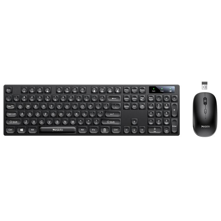 Yesido KB42 2.4G Business Wireless Keyboard Mouse Set, Arabic Version, English Version