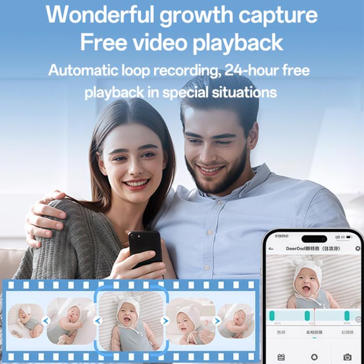 Yesido KM28 5 inch LCD Screen 2.4G WiFi Baby Monitor Care Camera, Plug: UK Plug, KM28