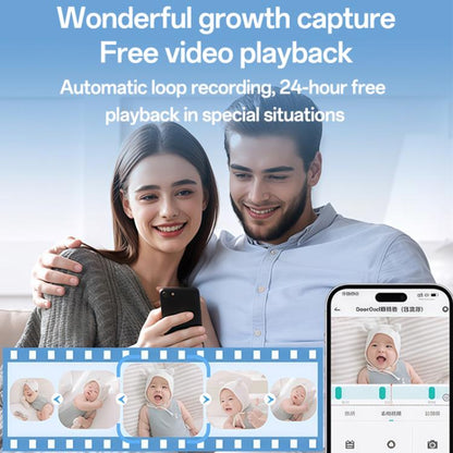 Yesido KM28 5 inch LCD Screen 2.4G WiFi Baby Monitor Care Camera, Plug: UK Plug, KM28