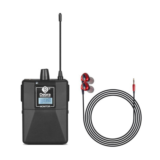 DEBRA ER-102 Wireless Audio Return Monitoring Receiver + Earphones, 1RX