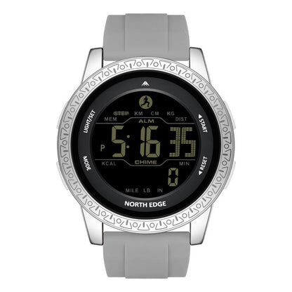 NORTH EDGE APOLLO Outdoor Waterproof Men Multi-Function Silicone Strap Smart Sports Watch