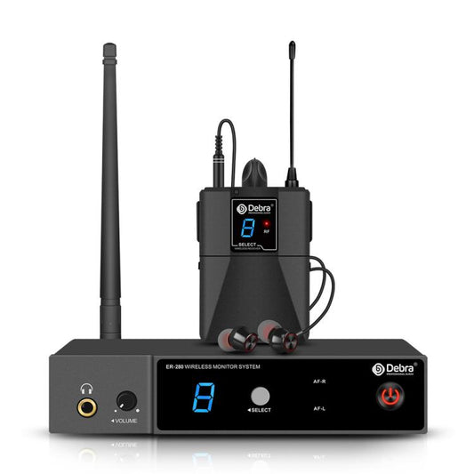DEBRA ER-280 Professional Stage Wireless Audio Return Monitoring System with One Receivers, ER-280