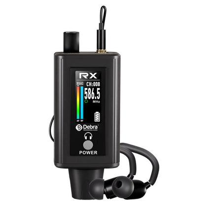DEBRA EMX-1 Portable Wireless Monitor System Receiver + Earphones, RX & Earphones