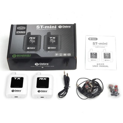 DEBRA ST-mini 2.4G Stereo Wireless Monitor System Transmitter & Receiver, TX & RX