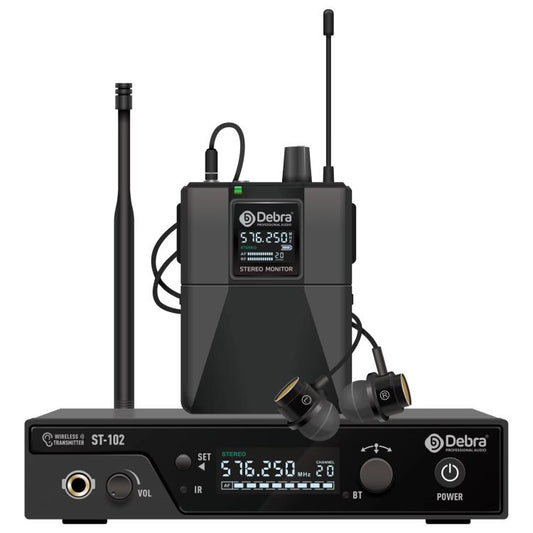 DEBRA ST-102 Professional Stage Wireless Audio Return Monitoring System with One Receivers, ST-102