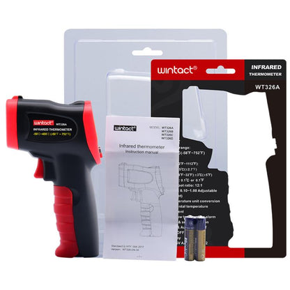 Wintact WT326A Portable Infrared Thermometer, Measuring Range: -50 to 400 Degrees Celsius, WT326A