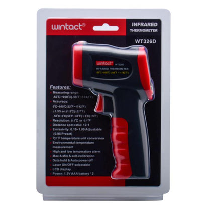 Wintact WT326D Portable Infrared Thermometer, Measuring Range: -50 to 950 Degrees Celsius, WT326D